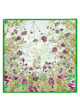 <ウールシルクカシミアストール88>ブルーメンガーデン