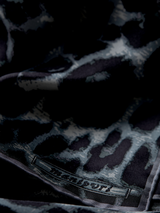 SILK SCARF 88 / LEOPARD BEG