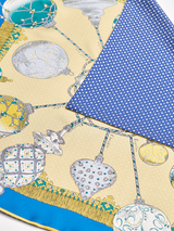 DOUBLE FACE SILK SCARF 65 / PLANETA & DOT