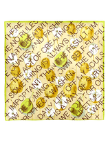 <シルクスカーフ88>アップルレター