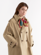 DOUBLE FACE SILK SCARF 65 / PLANETA & DOT