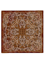 WOOL SILK CASHMERE STOLE 88 / KALEIDO BANDANA