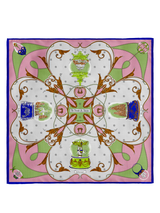 WOOL SILK CASHMERE STOLE 88 / SNOWGLOBE