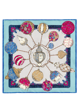 <ウールシルクカシミアストール88>プラネタ