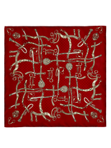 <ウールシルクカシミアストール88>ドットビット