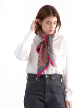 WOOL SILK CASHMERE STOLE 88 / COLLAGE