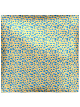 DOUBLE FACE SILK SCARF 65 / GLOBO & LEOPARD