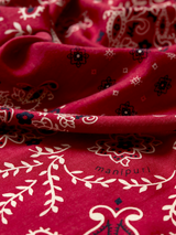 WOOL SILK CASHMERE STOLE 88 / KALEIDO BANDANA