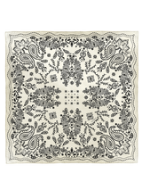 DOUBLE FACE SILK SCARF 88 / VEGAN & BANDANA