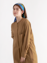 DOUBLE FACE SILK SCARF 65 / PLANETA & DOT