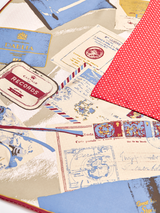 DOUBLE FACE SILK SCARF 88 / DESK & DOT