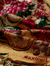 <ウールシルクカシミアストール88>ビーガン