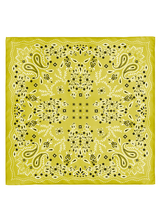 WOOL SILK CASHMERE STOLE 88 / KALEIDO BANDANA