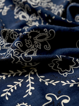 WOOL SILK CASHMERE STOLE 88 / KALEIDO BANDANA