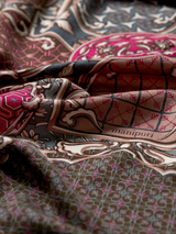 WOOL SILK CASHMERE STOLE 88 / COLLAGE