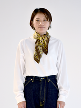 SILK SCARF 65 / GEOMETRIC PLAID