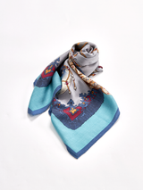 <ウールシルクカシミアストール88>プラネタ