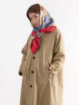 DOUBLE FACE SILK SCARF 88 / DESK & DOT