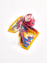 <ウールシルクカシミアストール88>ブルーメンガーデン