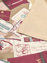 DOUBLE FACE SILK SCARF 88 / DESK & DOT