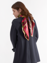 DOUBLE FACE SILK SCARF 88 / RUG & BANDANA