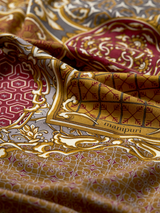 WOOL SILK CASHMERE STOLE 88 / COLLAGE