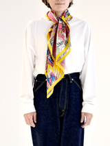 <シルクスカーフ88> ブルーメンガーデン