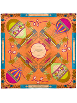 <シルクスカーフ65> フラワーバルーン