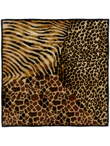 SILK SCARF 65 / ZEBRA GIRAFFE