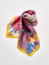 <シルクスカーフ65>ブルーメンガーデン