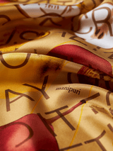 <シルクスカーフ88>アップルレター