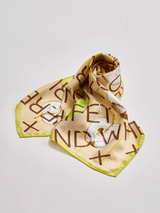 <シルクスカーフ88>アップルレター