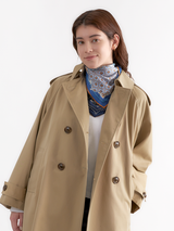 DOUBLE FACE SILK SCARF 65 / COLLAGE & BANDANA