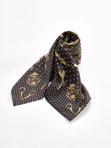 <ウールシルクカシミアストール88>ドットビット