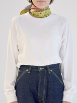 DOUBLE FACE SILK SCARF 65 / COLLAGE & BANDANA