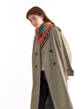 WOOL SILK CASHMERE STOLE 88 / SNOWGLOBE