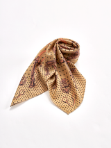 <ウールシルクカシミアストール88>ドットビット