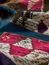 WOOL SILK CASHMERE STOLE 88 / RUG