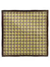 SILK SCARF 65 / GEOMETRIC PLAID