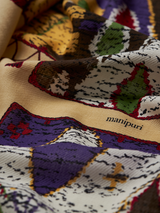 WOOL SILK CASHMERE STOLE 88 / RUG