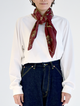 <ウールシルクカシミアストール88>ドットビット