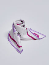 SILK SCARF 65 / JACQUARD WOVEN BALLOON BALLOON BALLOON