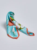 <シルクスカーフ65>アップル