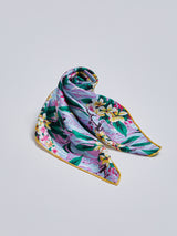 <Silk Scarf 65> Summer Flower