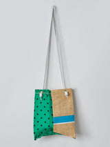 PRINT TOTE BAG S / RAFFIA GEOMEDOT