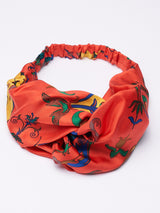 <ヘアアクセサリー>クロススカーフヘアバンドシングル