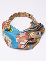 HAIR ACCESSORY / CROSS SCARF HAIR BAND DOUBLE