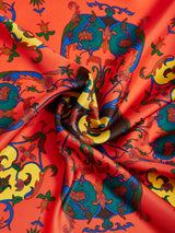 SILK SCARF 65 / ORNAMENT FLOWER