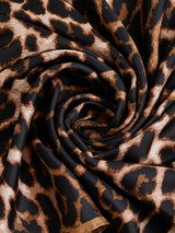 <シルクスカーフ65>レオパードベグ