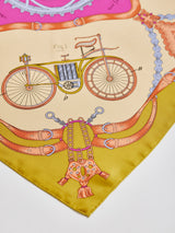 <シルクスカーフ65> 自転車